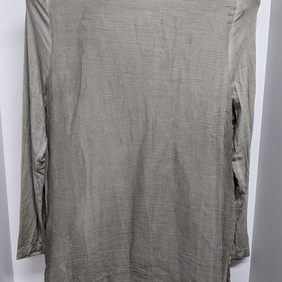 Soft Surroundings Gray Embroidered Top - Picture 2 of 10